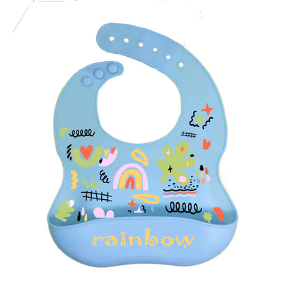 Silicone Bib for Babies - Waterproof and Easy Clean