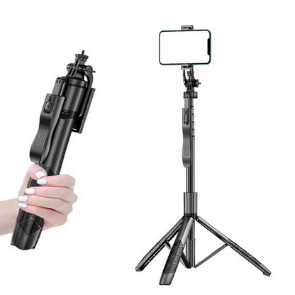 Bluetooth Selfie Stick Tripod with Dual Lights and Stabilizer