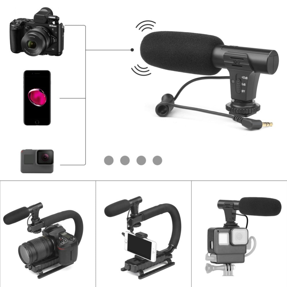 MIC-05 Stereo Microphone for DSLR and DV Cameras