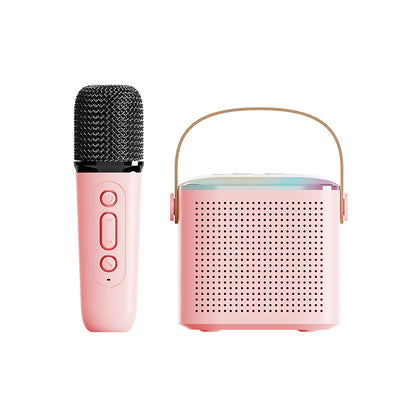 Portable Wireless Bluetooth Karaoke Microphone Speaker Set