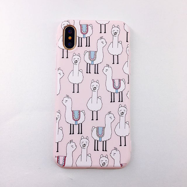 Painted Anti-Fall Phone Case for Apple Devices