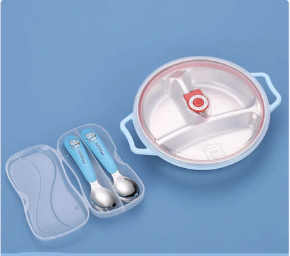 Deep Grid Kids Plate