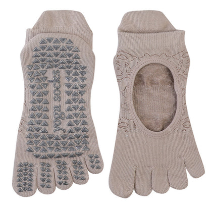 Non-Slip Five Finger Pilates Socks for Ladies