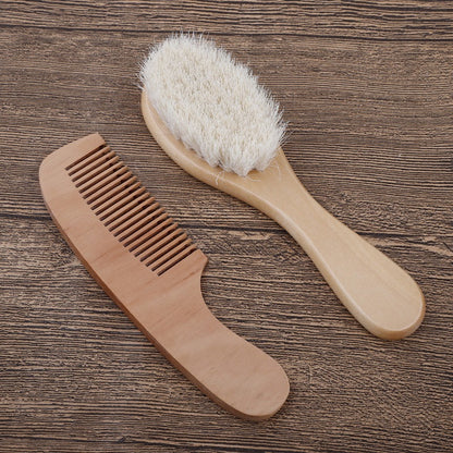 Wooden Baby Bath Comb Set with Airbag Massage Brush