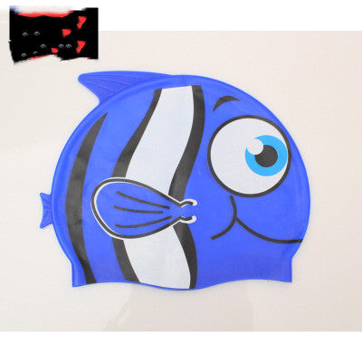 Cute Cartoon Silicone Swimming Cap for Children