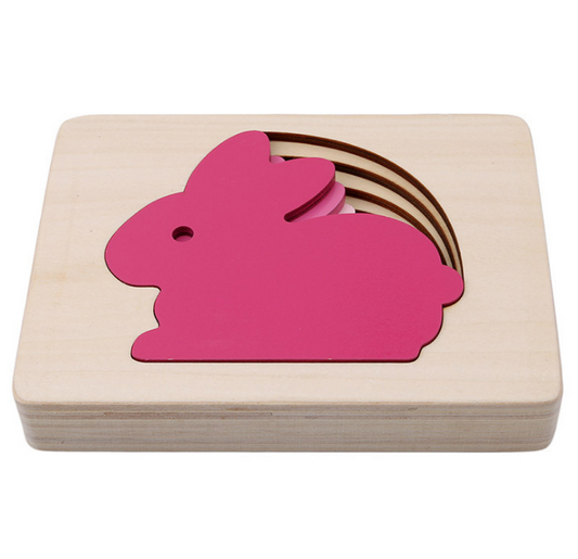 Wooden Montessori Puzzle for 1-2-3 Year Olds
