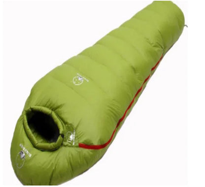 Goose Down Warm Sleeping Bag for Camping (Single)