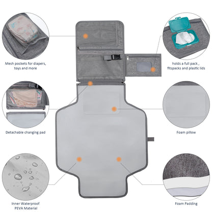 Portable Waterproof Folding Baby Diaper Pad