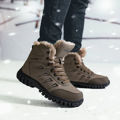 Men's Warm Snow Boots and Hiking Shoes