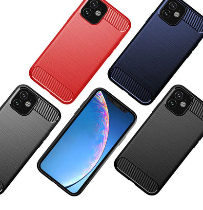 Carbon Fiber TPU Soft Case for iPhone 11
