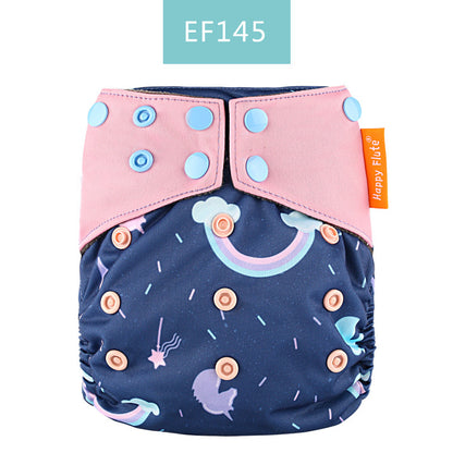 Happyflute Waterproof Bamboo Charcoal Cloth Diaper for Baby