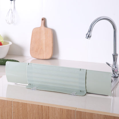Splash-Proof Sink with Retractable Splash Guard