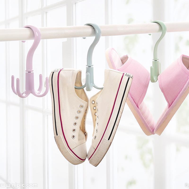 Space Saving Rotated Hanger for Clothes and Accessories