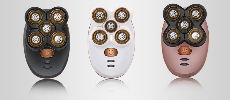 Electric Shaver with Five Blades for Head and Beard