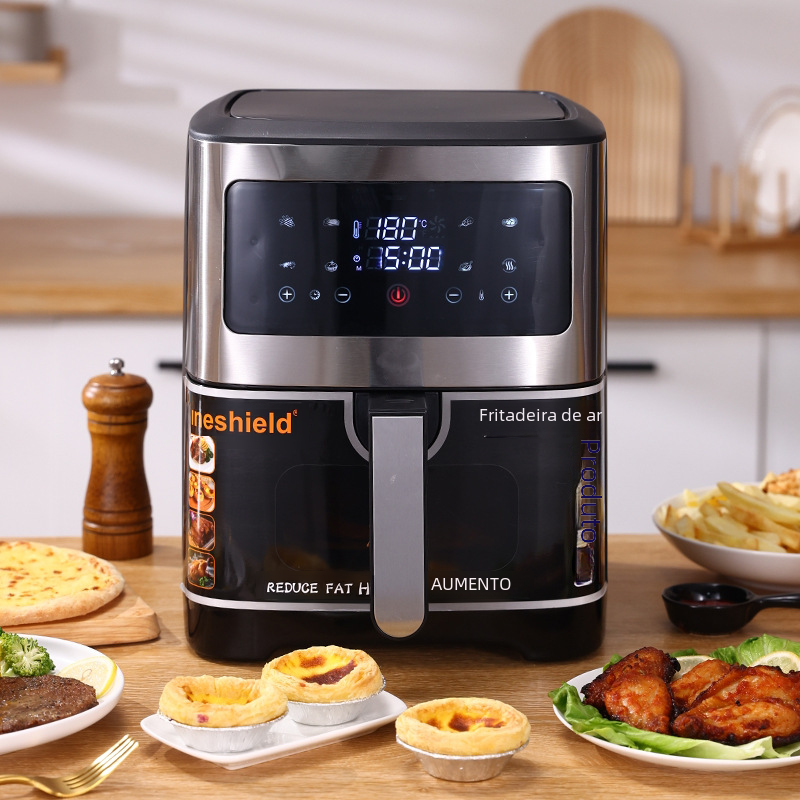 6.8L Visual Air Fryer - Stainless Steel Multi-Function
