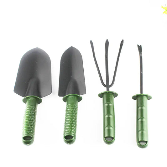 Gardening Tool Set with Plastic Handles (Four Pieces)