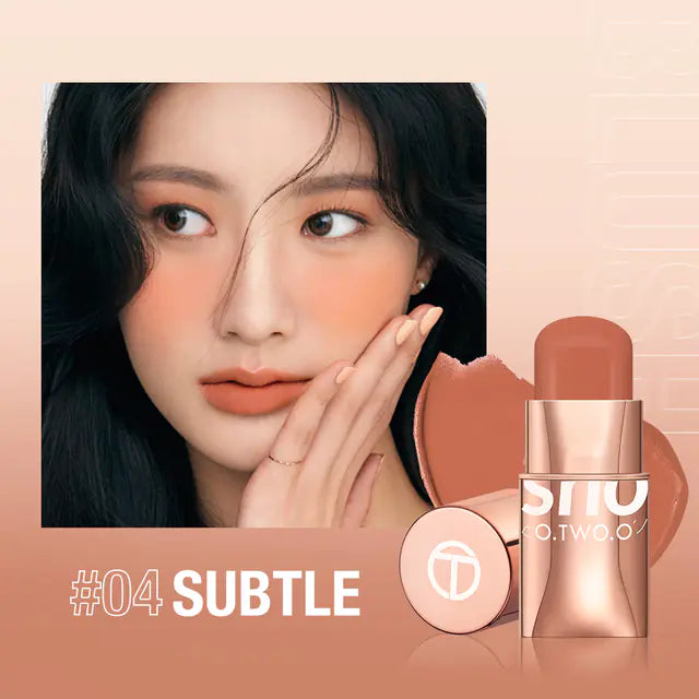 Natural Color Nude Makeup Blusher Stick for Enhancement