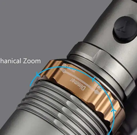 High-Intensity Rechargeable T6 Flashlight