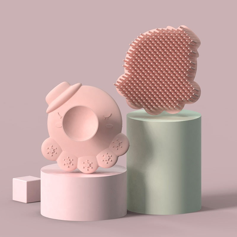 Silicone Baby Bath and Shampoo Massage Brush