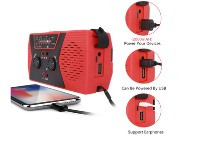 Radio, Flashlight, Emergency Light, Reading Lamp