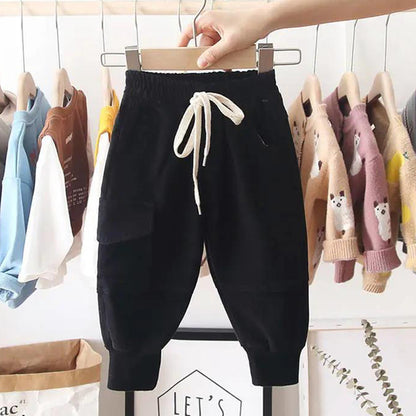 New Cotton Cargo Pants for Boys - Casual Sport Trousers