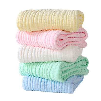 6-Layer Muslin Baby Blanket and Soft Bath Towel 105x105