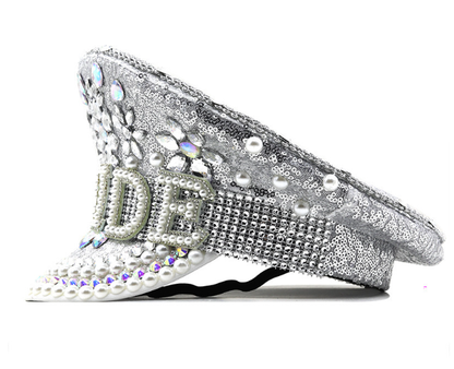 Silver Sequin Diamond Camera Mounting Accessory