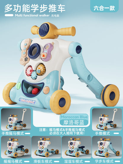 Multifunctional Baby Walker with Anti-Tip Design