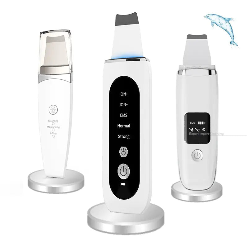 Electric Ultrasonic Skin Scrubber for Deep Cleansing