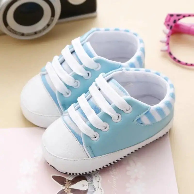 Autumn Unisex Cotton Cartoon Toddler Lace-up Shoes