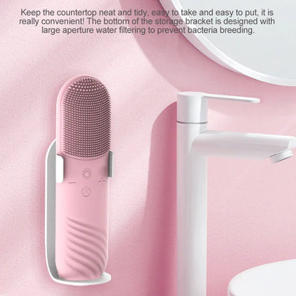 Red and Blue Light Electric Facial Cleanser Brush