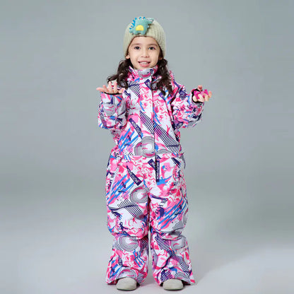 Children's One-Piece Ski Suit for Winter Fun