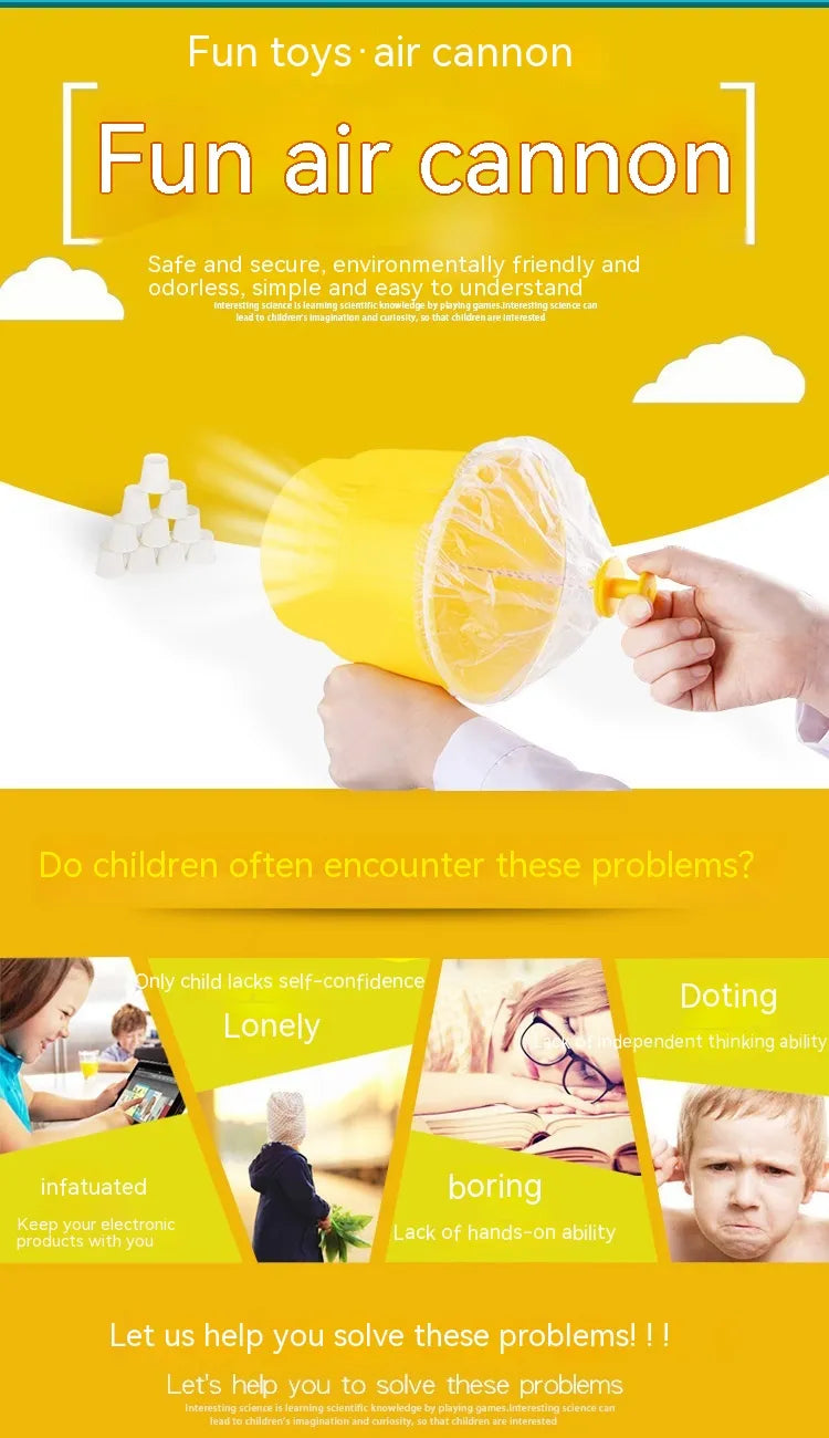 Air Cannon Children's Science Experiment Suit Toy