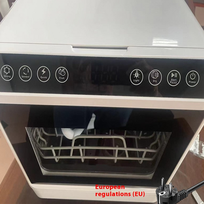 Smart Dishwasher with Automatic Washing, Disinfection, Drying & Built-in Water Tank