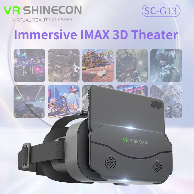 Adjustable VR Headset for 3D Virtual Reality Gaming