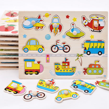 Wooden Educational Puzzle - Fun Color & Number Board
