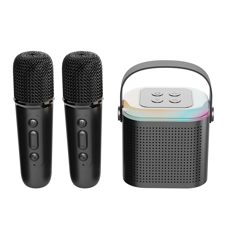 Portable Wireless Bluetooth Karaoke Microphone Speaker Set