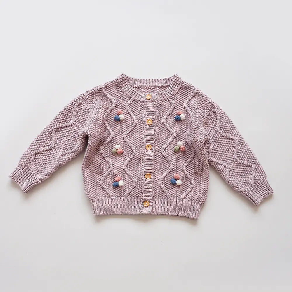Hand-Crochet Knit Cardigan for Children