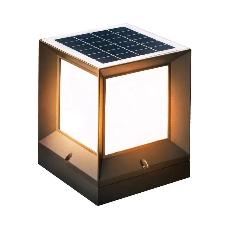 Outdoor Solar Waterproof Pillar Light for Gardens