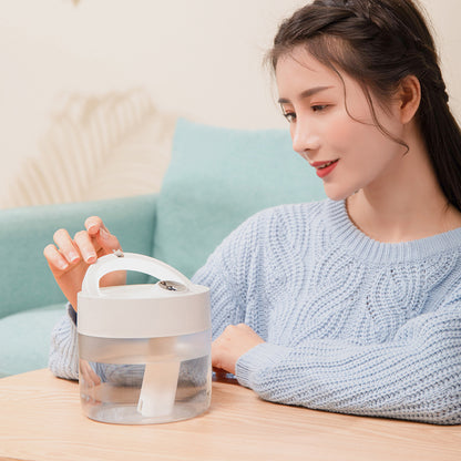 Portable Quiet Air Purifier with Humidifier Lamp