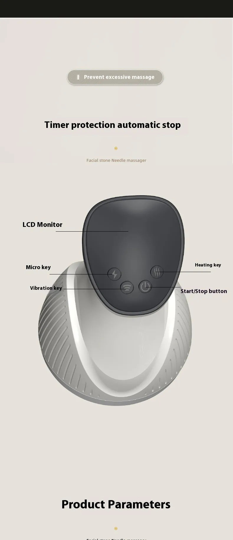 Rechargeable Stone Warming Massager