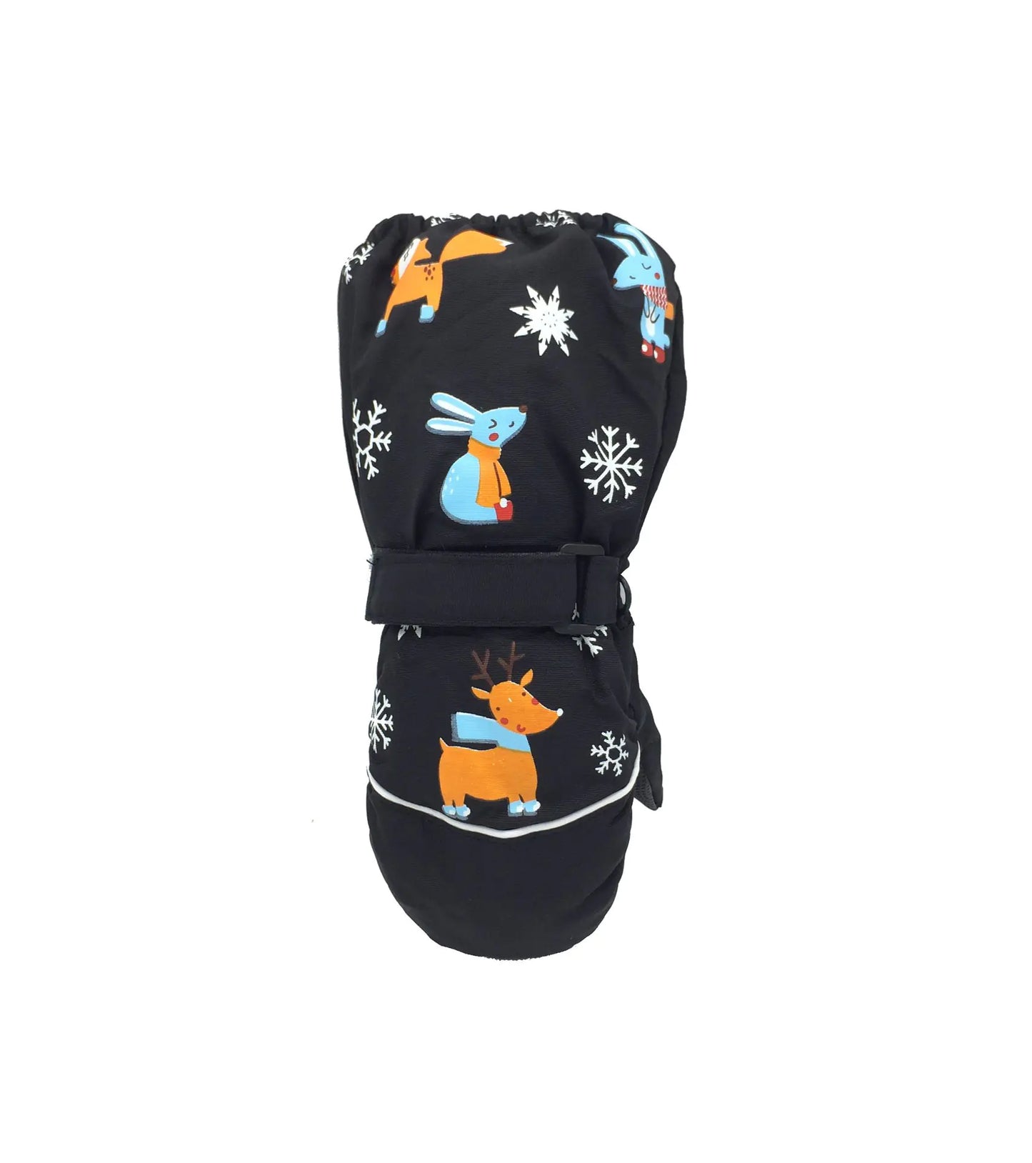 Children's Thickened Ski Gloves with Deer Rabbit Print