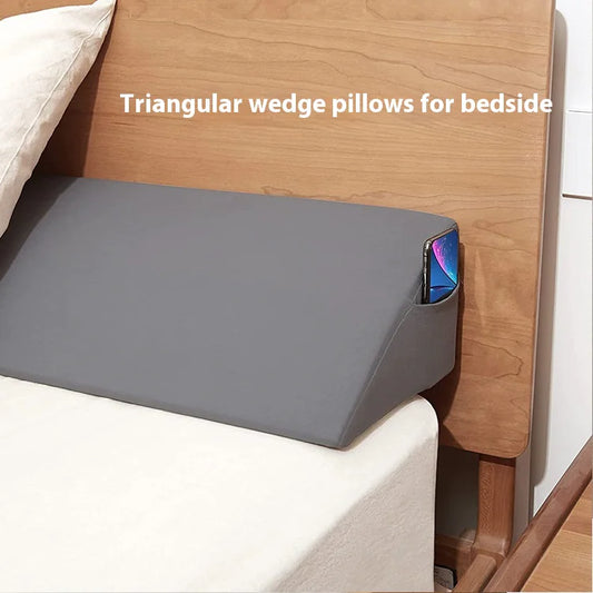 Bedside Triangle Wedge With Pocket Bed Seam Filled Sponge Right Angle Pillow