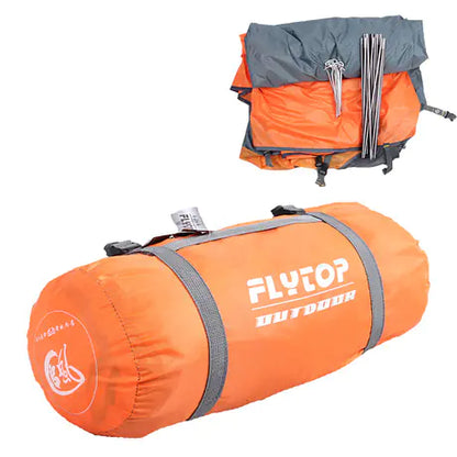 FlyTop Outdoor Camping Tent - Double Layer, Aluminum Poles