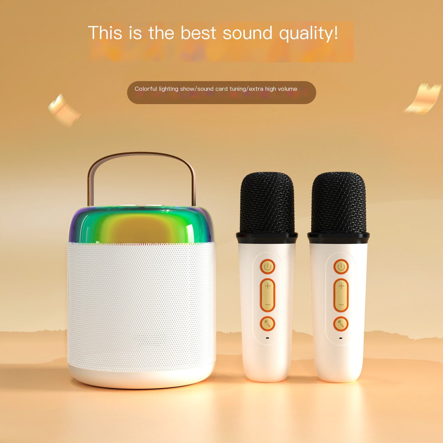 Portable Wireless Bluetooth Karaoke Microphone Speaker Set