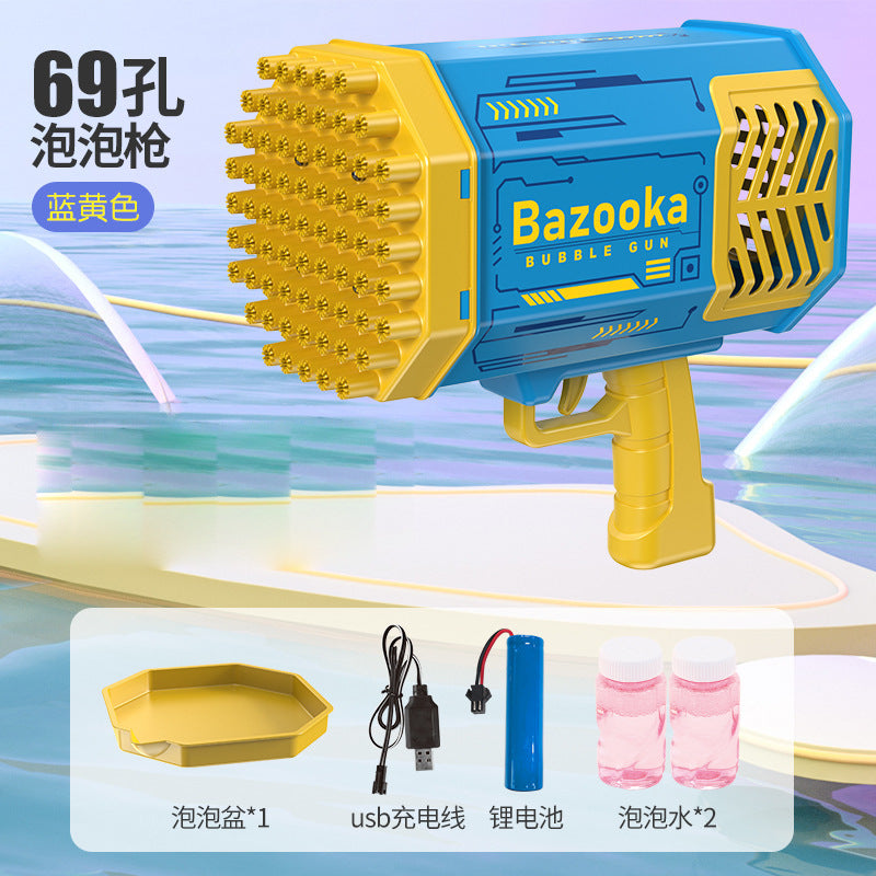 Bubble Machine with 69 Holes - Popular Toy for Kids