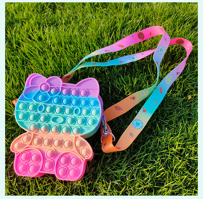Baby Decompression Toy Backpack - Cartoon Design (One)