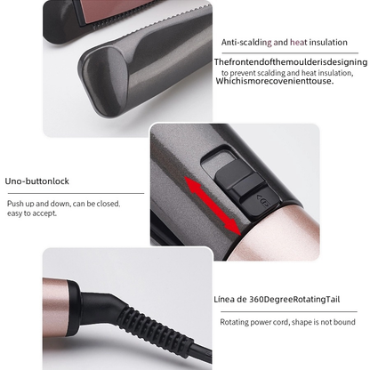 Spiral Hair Curler with Automatic Temperature Control