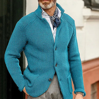 Men's Fashionable Knitted Sweater Coat