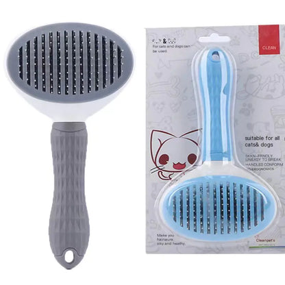 Pet Grooming Brush for Cats and Dogs with De-Shedding Features